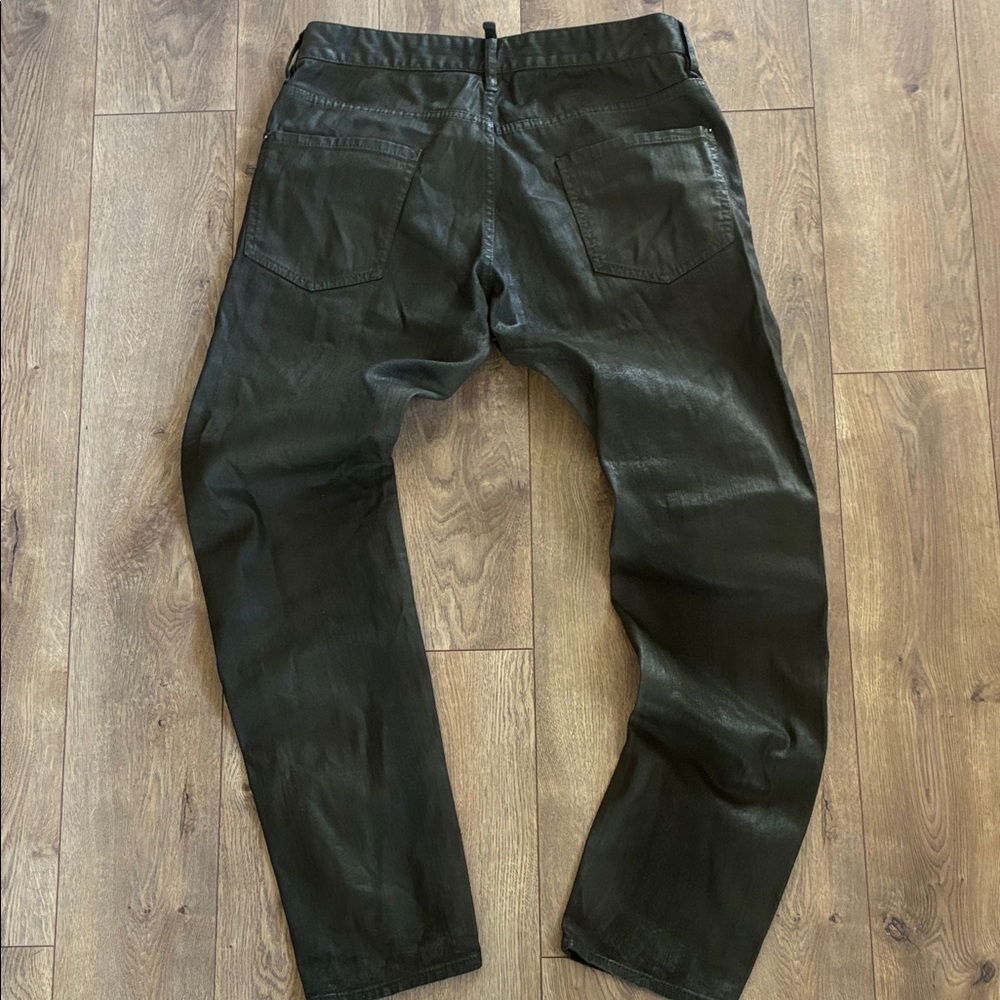 DSQUARED metallic olive green Jean | 34x33 - Picture 4 of 9